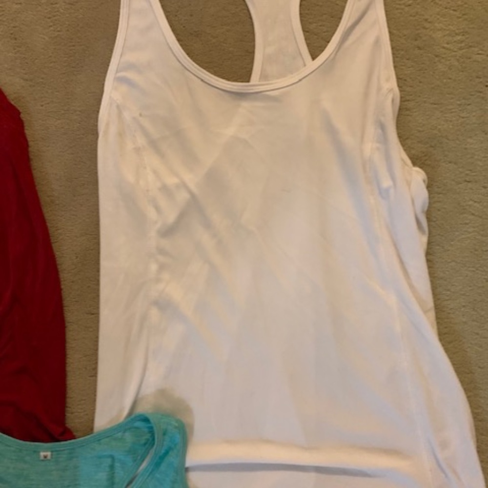 BCG Dri fit T-back Tank Size Large White